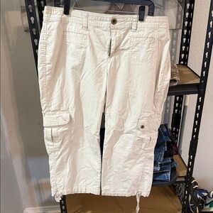 Tommy Hilfiger Blue and Cream Striped Pants